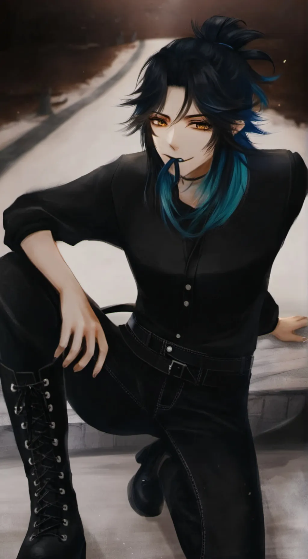 ai character: Alexandra  background