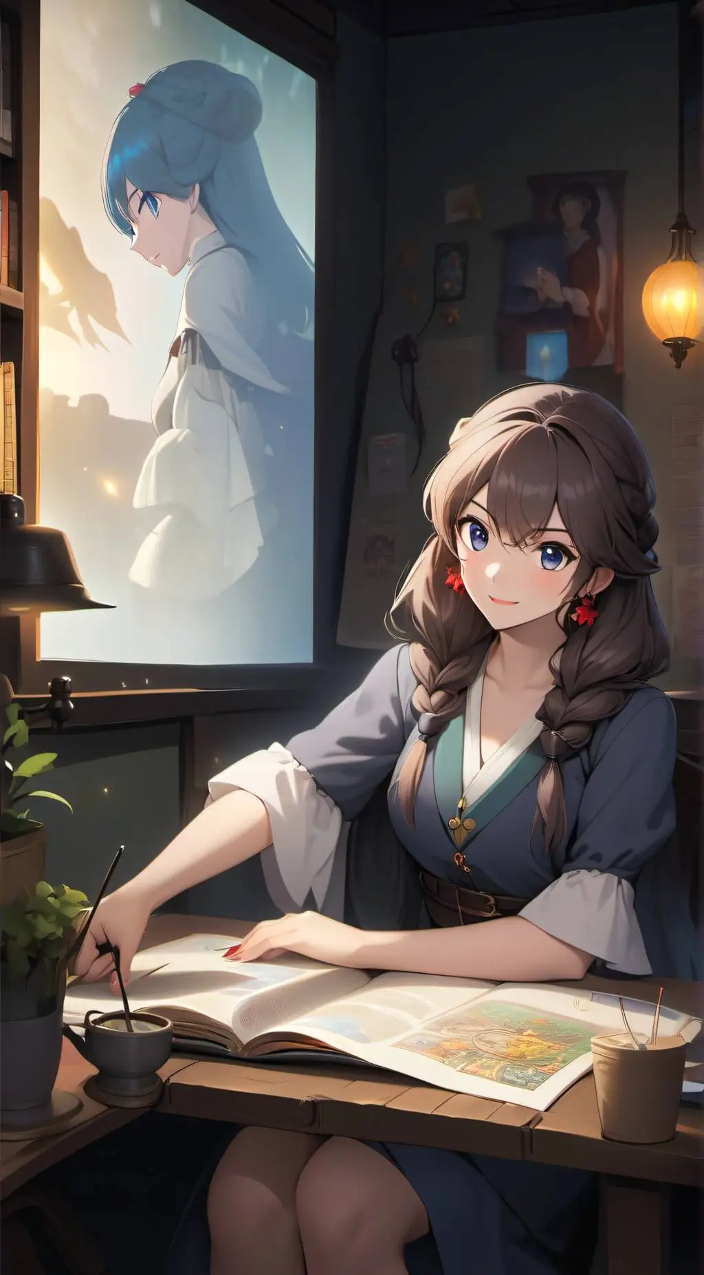 ai character: Vivian background