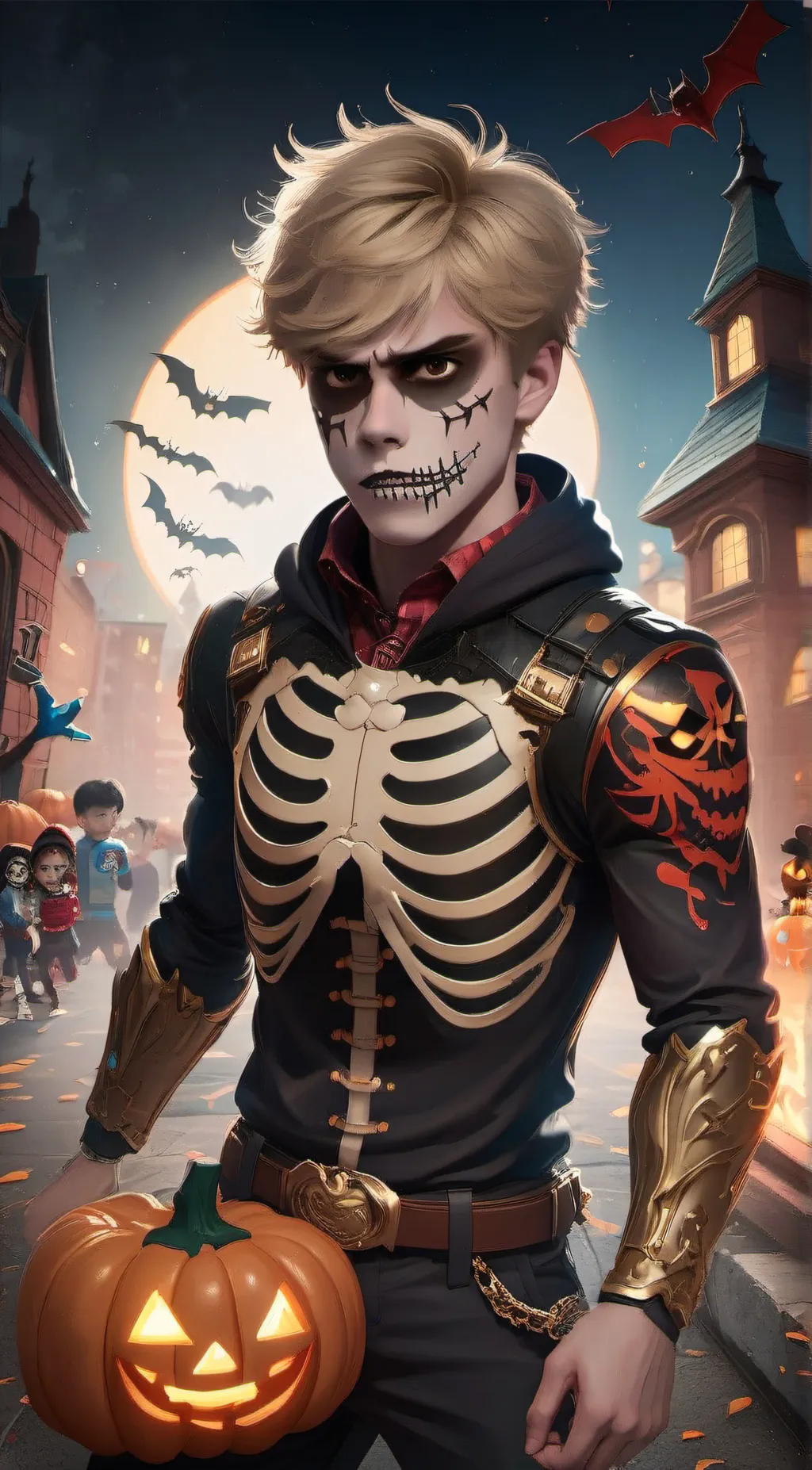 ai character: Johnny Lawrence  background