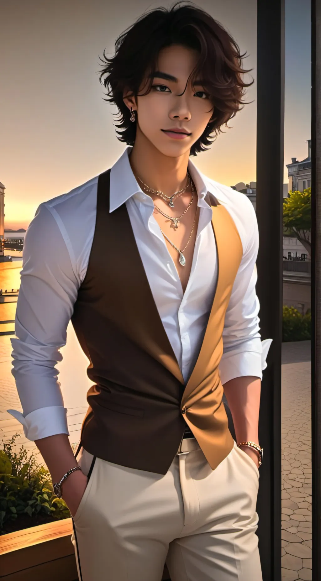 ai character: ★꧁𝐀𝐝𝐚𝐦꧂★ background