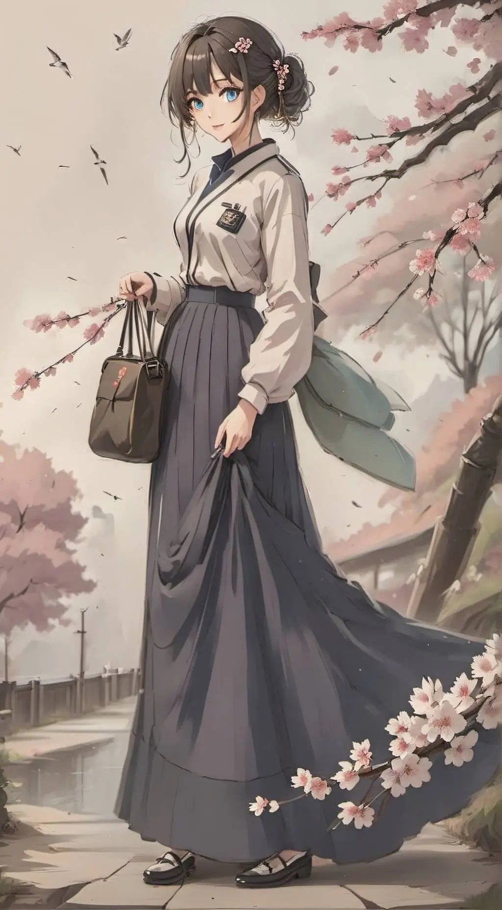 ai character: Saku background