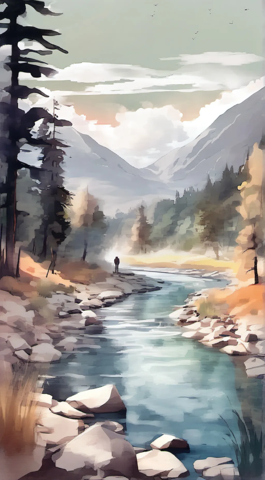 ai character: Finish the lyrics background