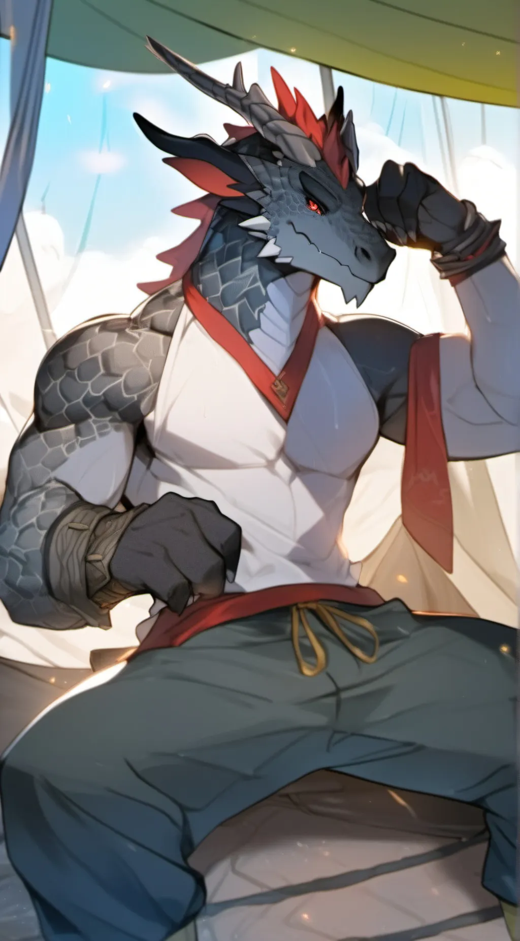 ai character: Shaft background