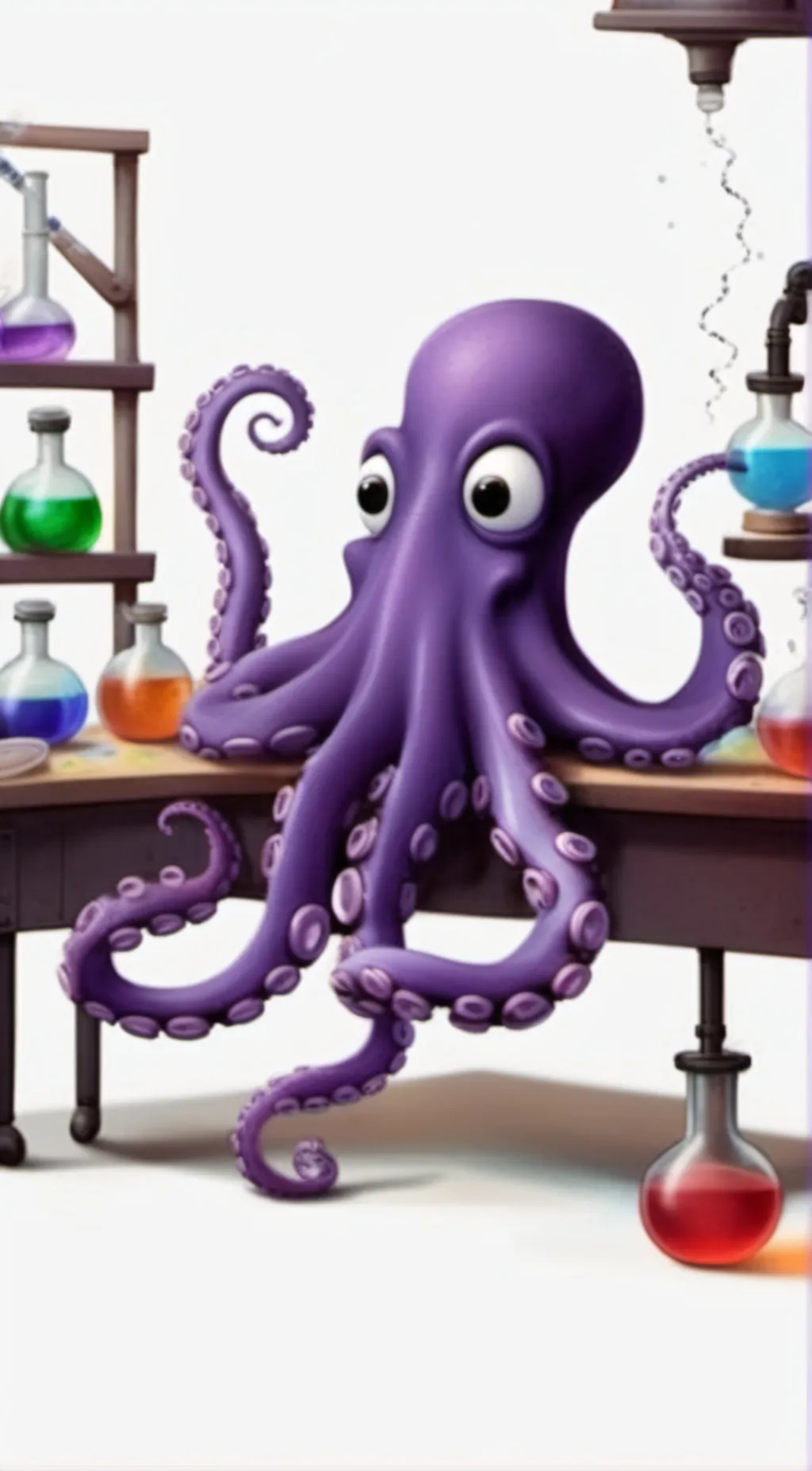 ai character: dave the octopus background