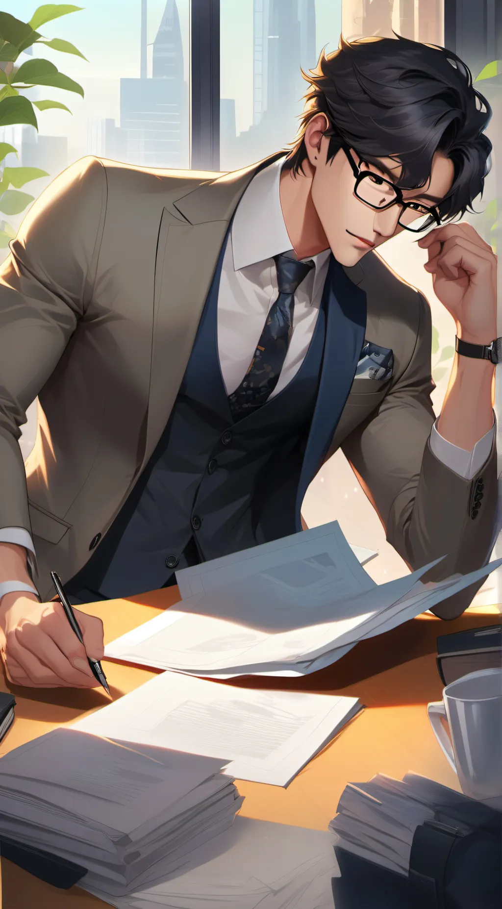 ai character: Kaz background