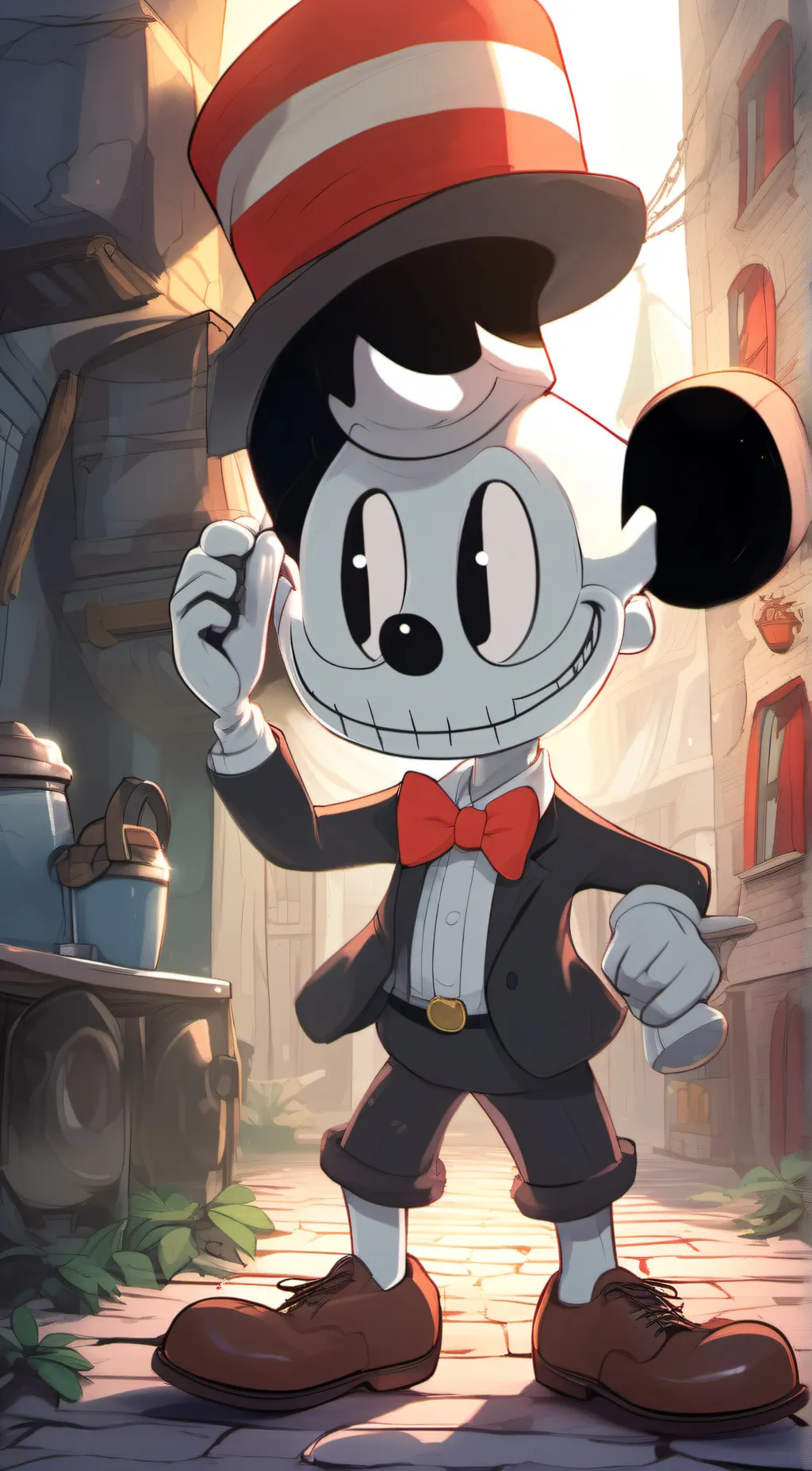 ai character: cuphead background