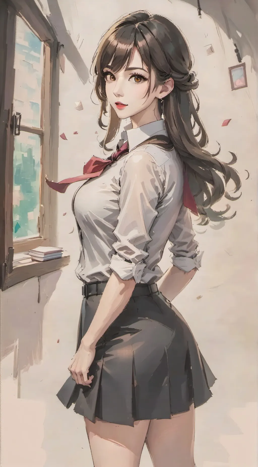 ai character: Ann Ironheart background