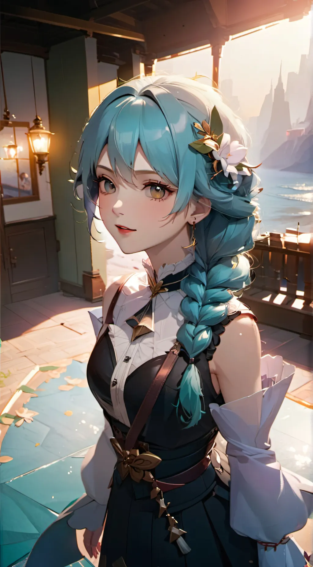 ai character: Lunar background