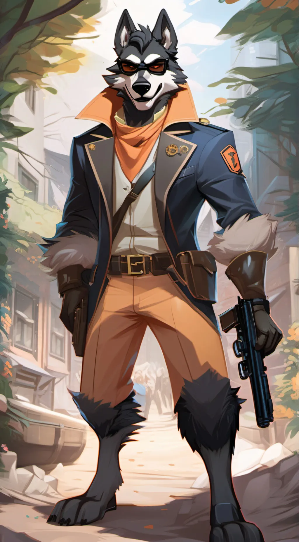 ai character: spys fursona  background