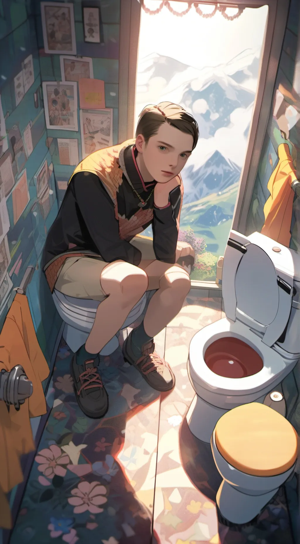 ai character: 🍼 background