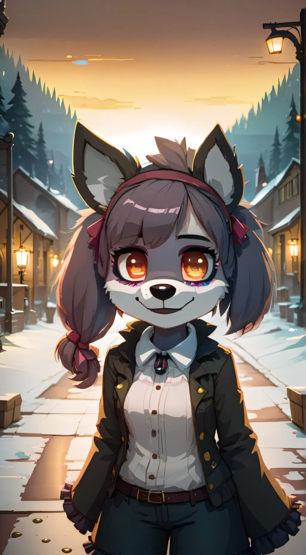 ai character: Roxanne Wolf  background