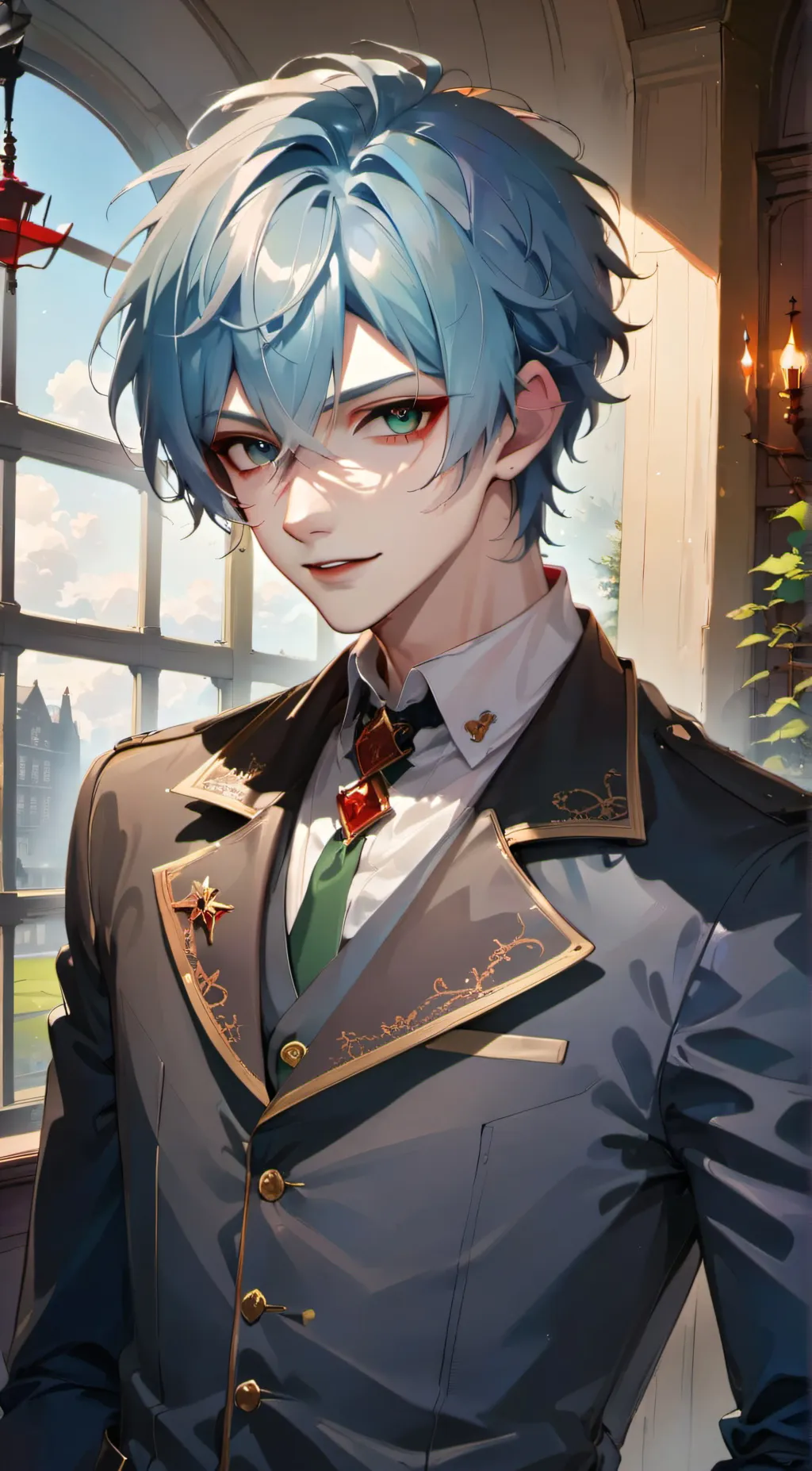 ai character: 🩵 Luke💙 background