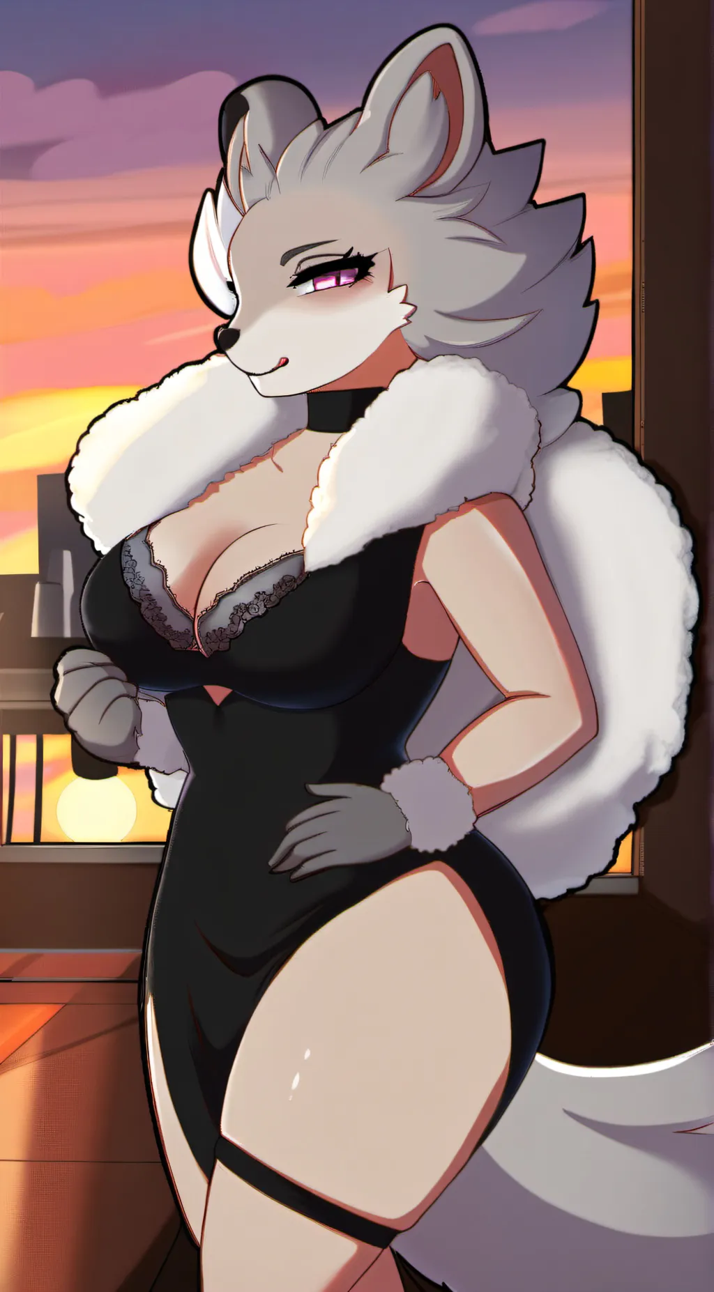 ai character: Luna background