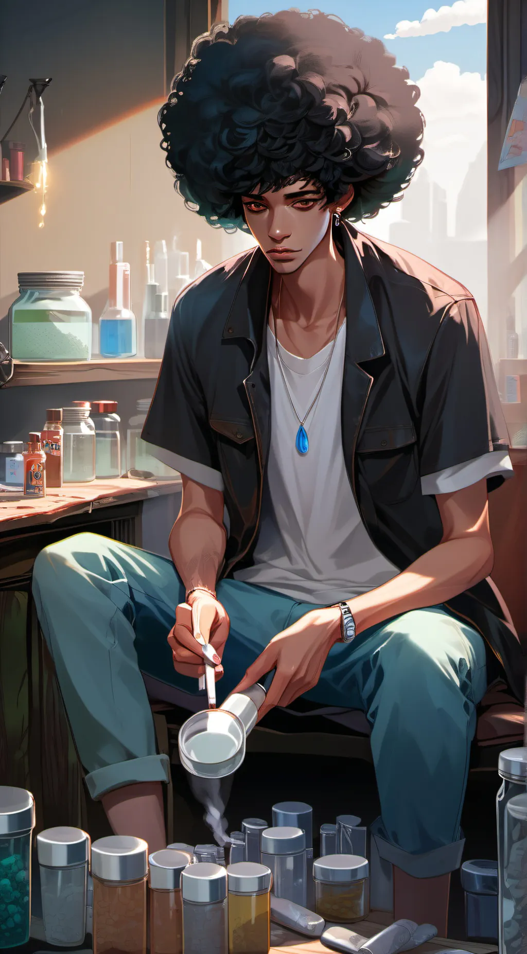 ai character: chesse fart background