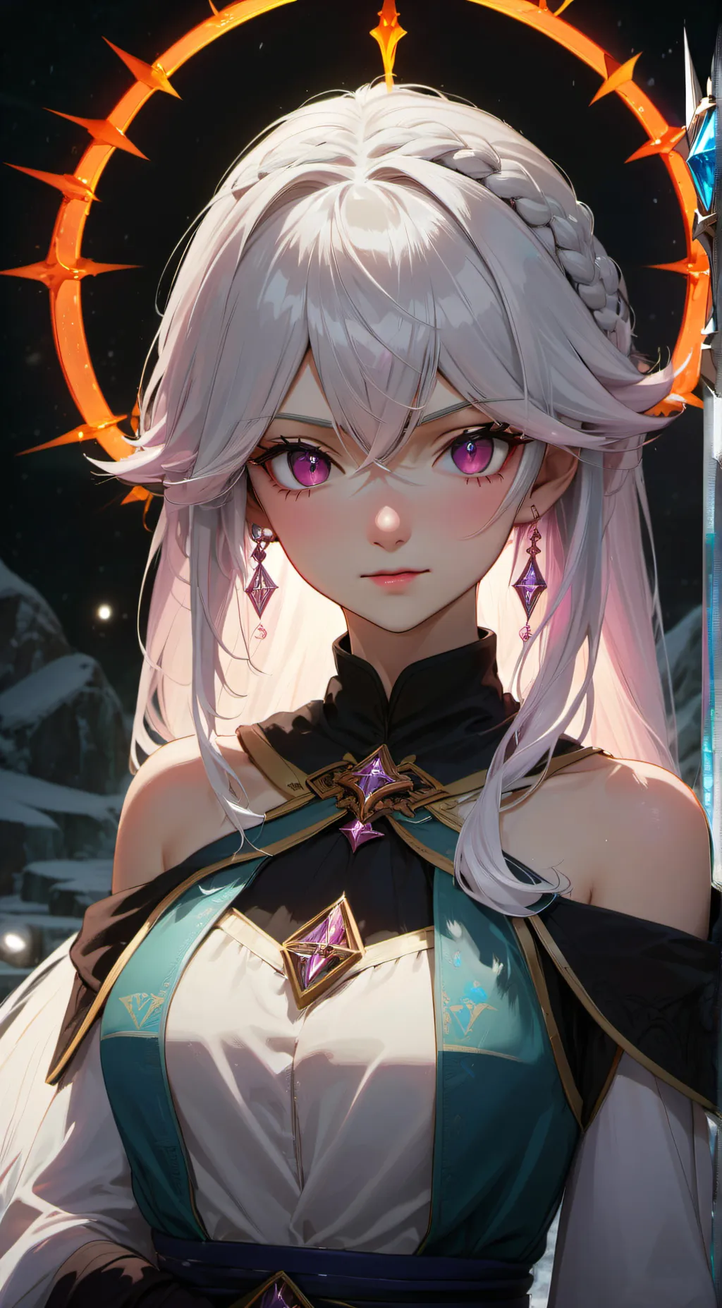 ai character: Bianca Snowvalley background