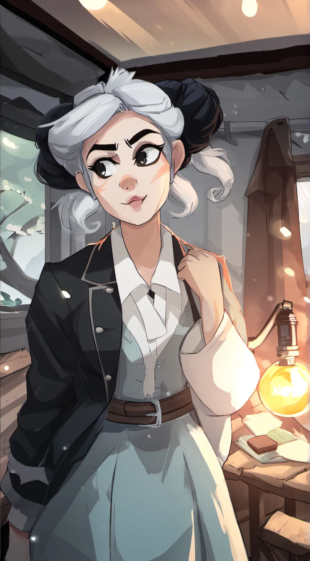 ai character: Mandy  background