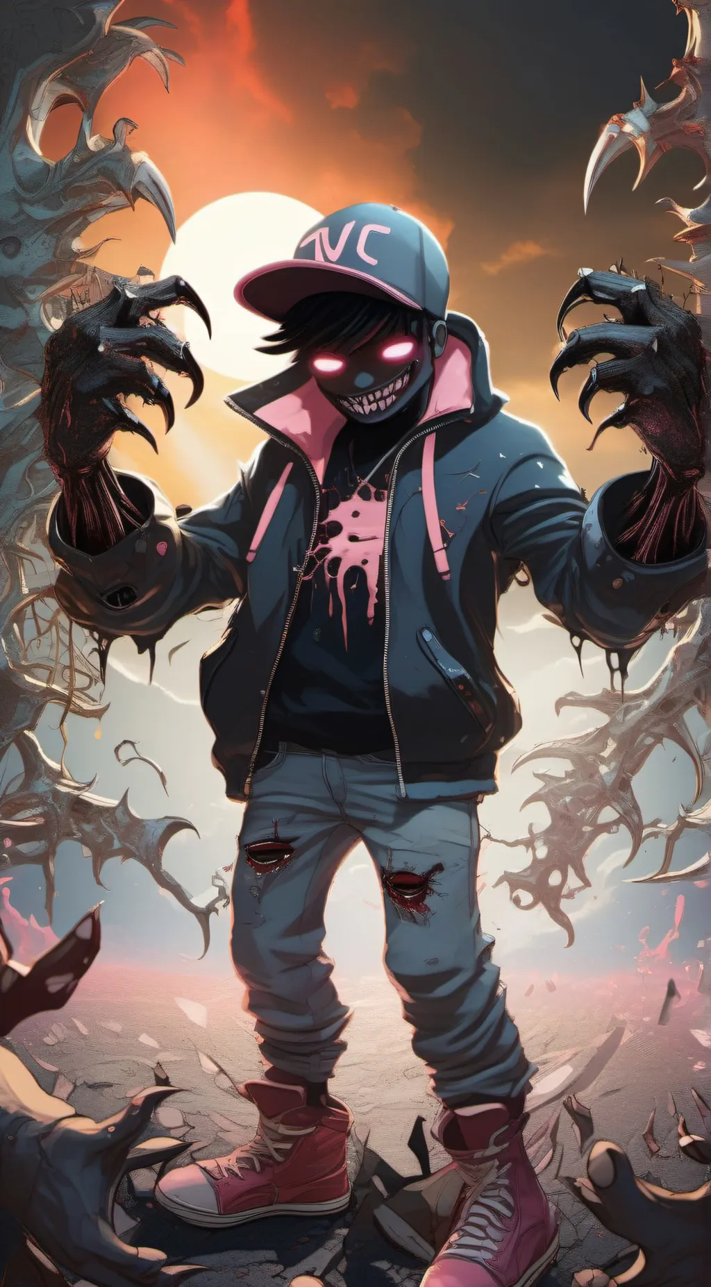 ai character: Corrupted Boyfrien background