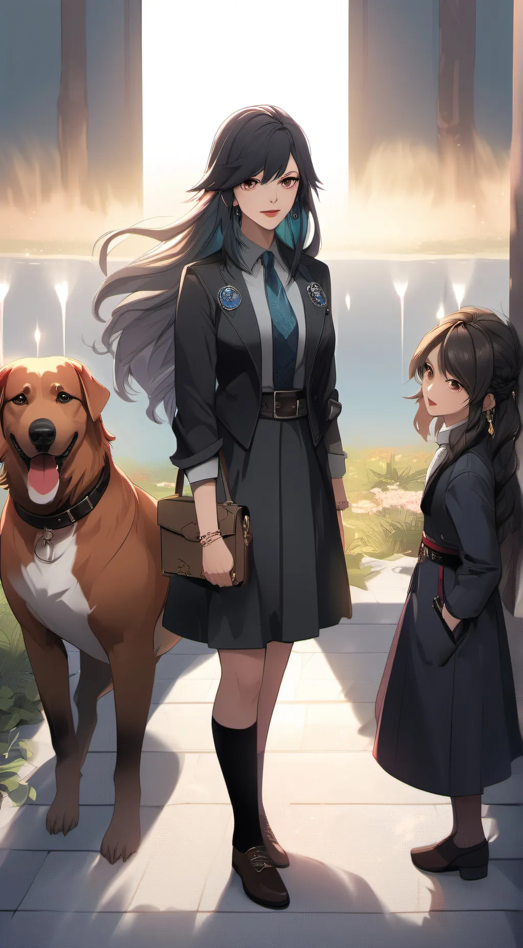 ai character: Luna background