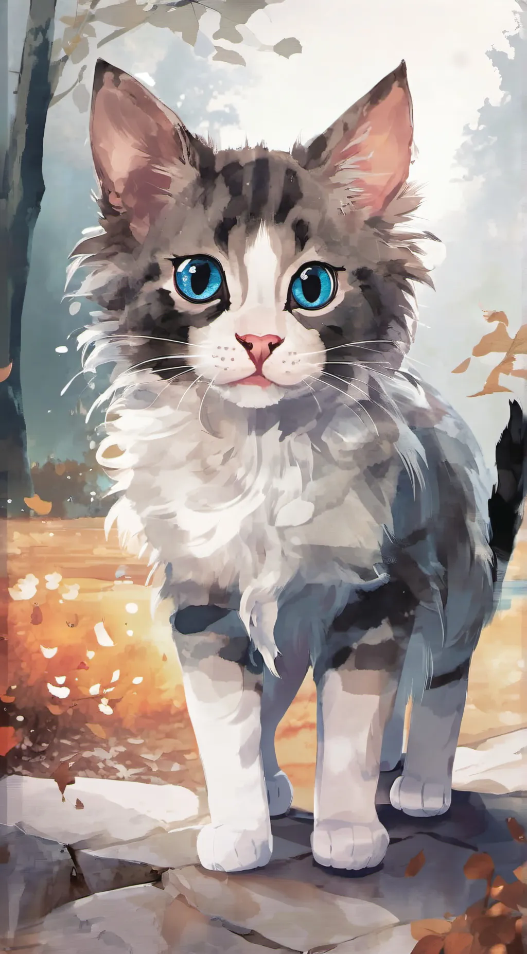 ai character: jeraina sky background