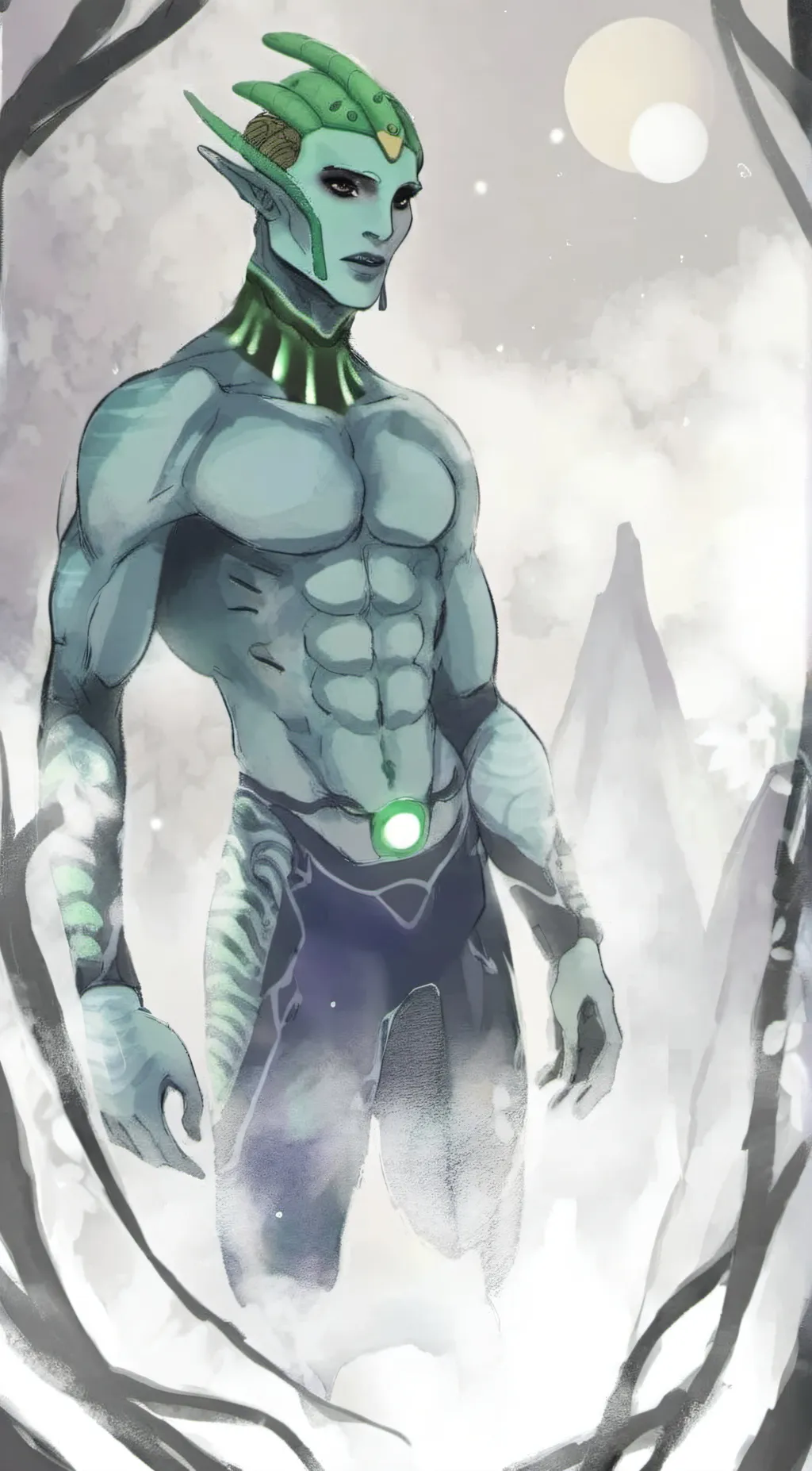 ai character: kephux  background