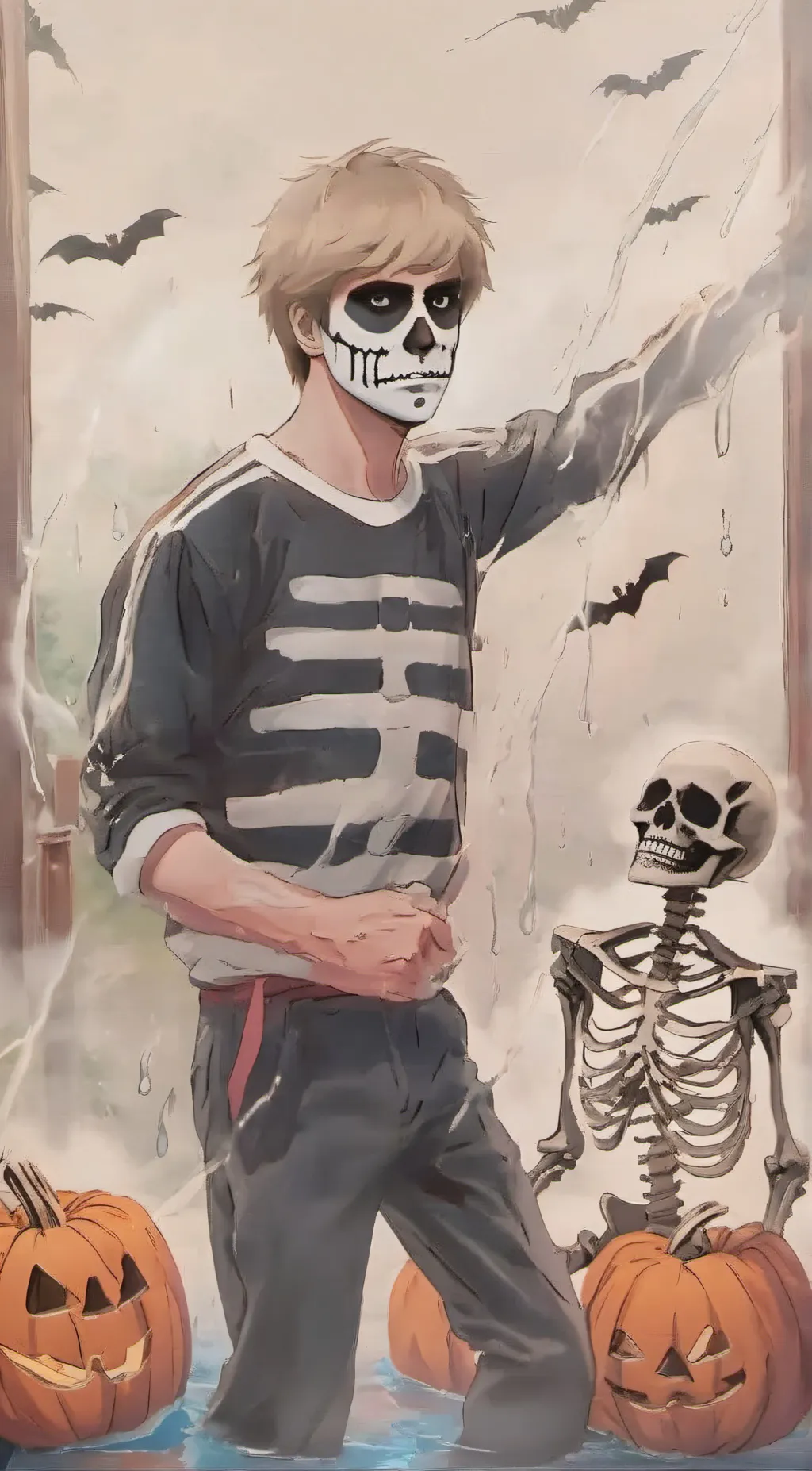 ai character: Johnny Lawrence  background