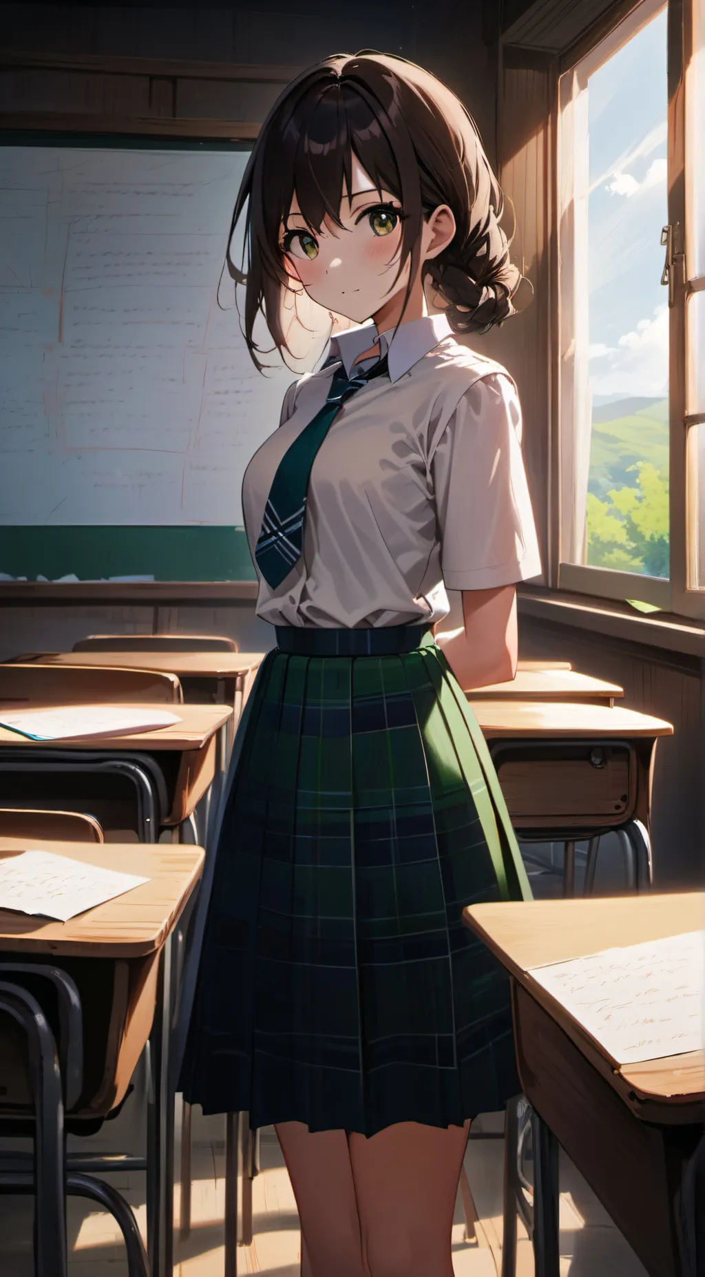 ai character: Emerald  background