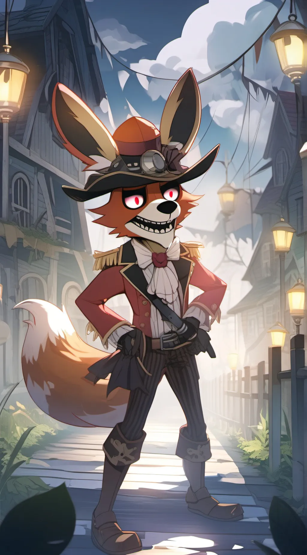 ai character: Foxy background