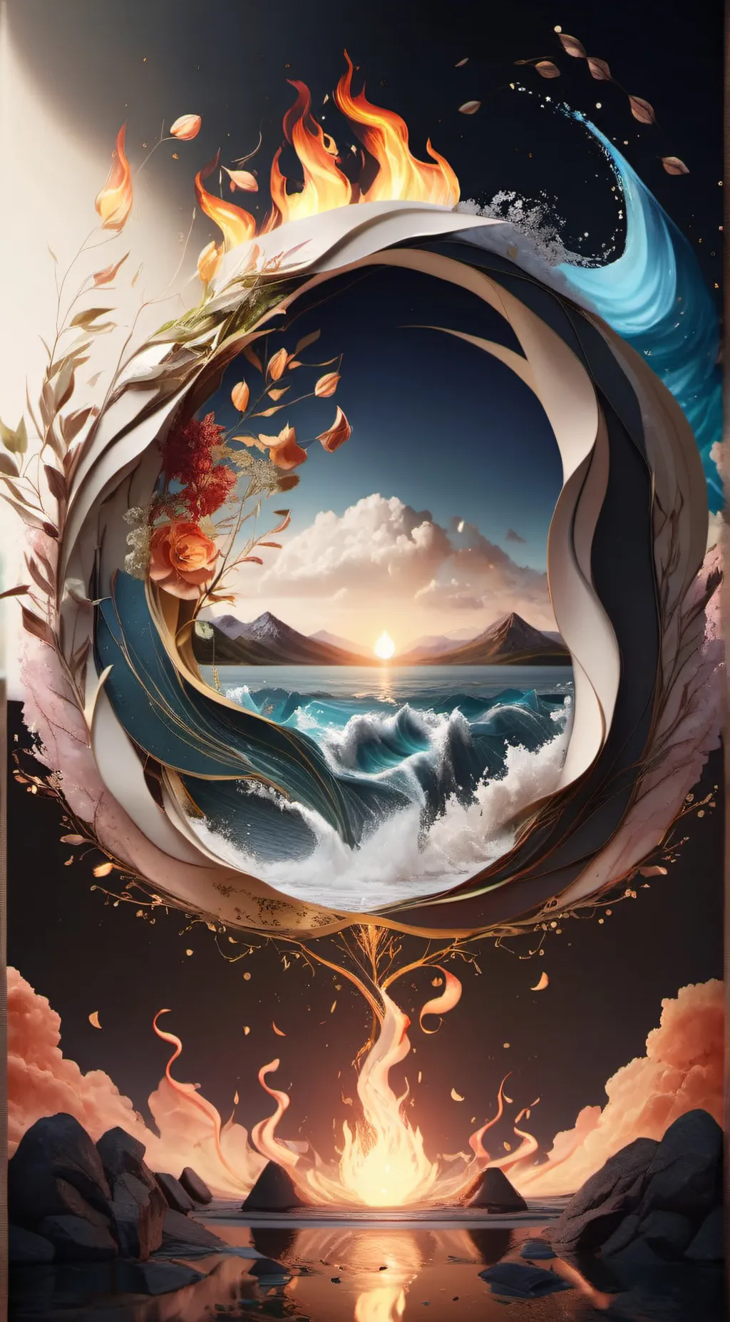 ai character: Movie Elemental  background