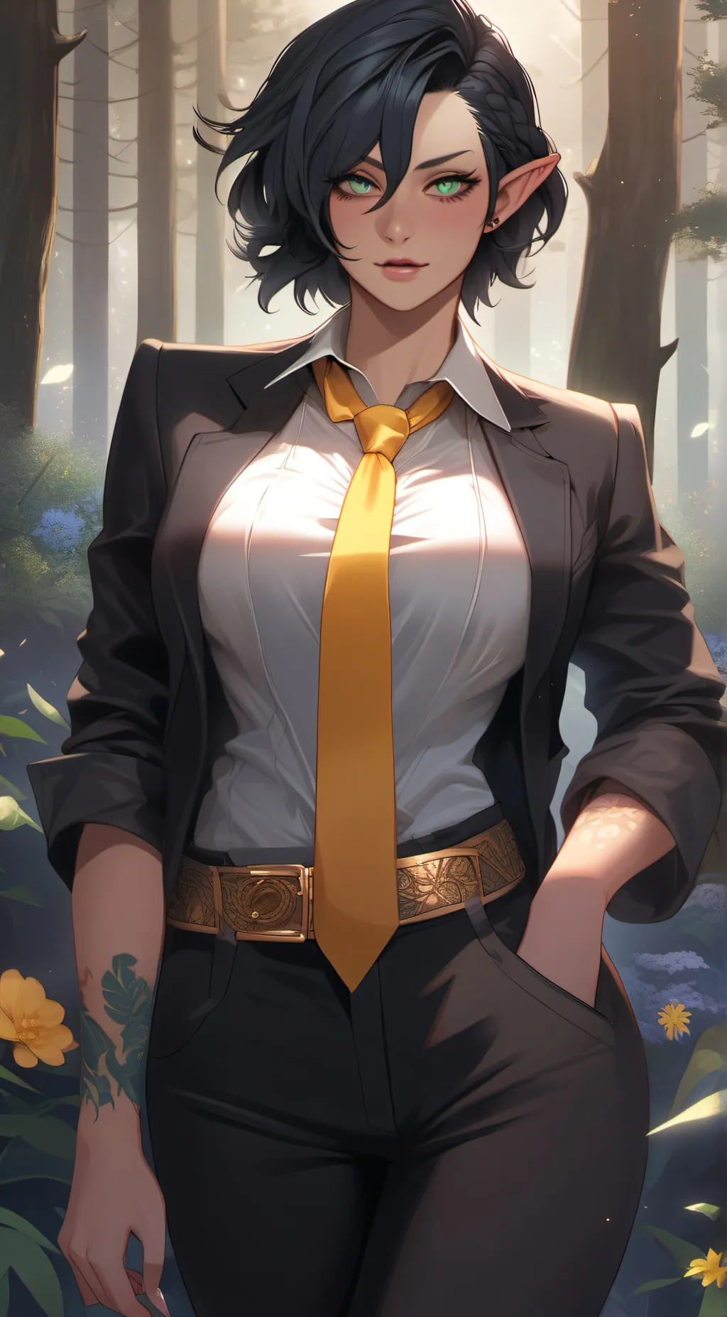 ai character: Demon lawyer Arya background