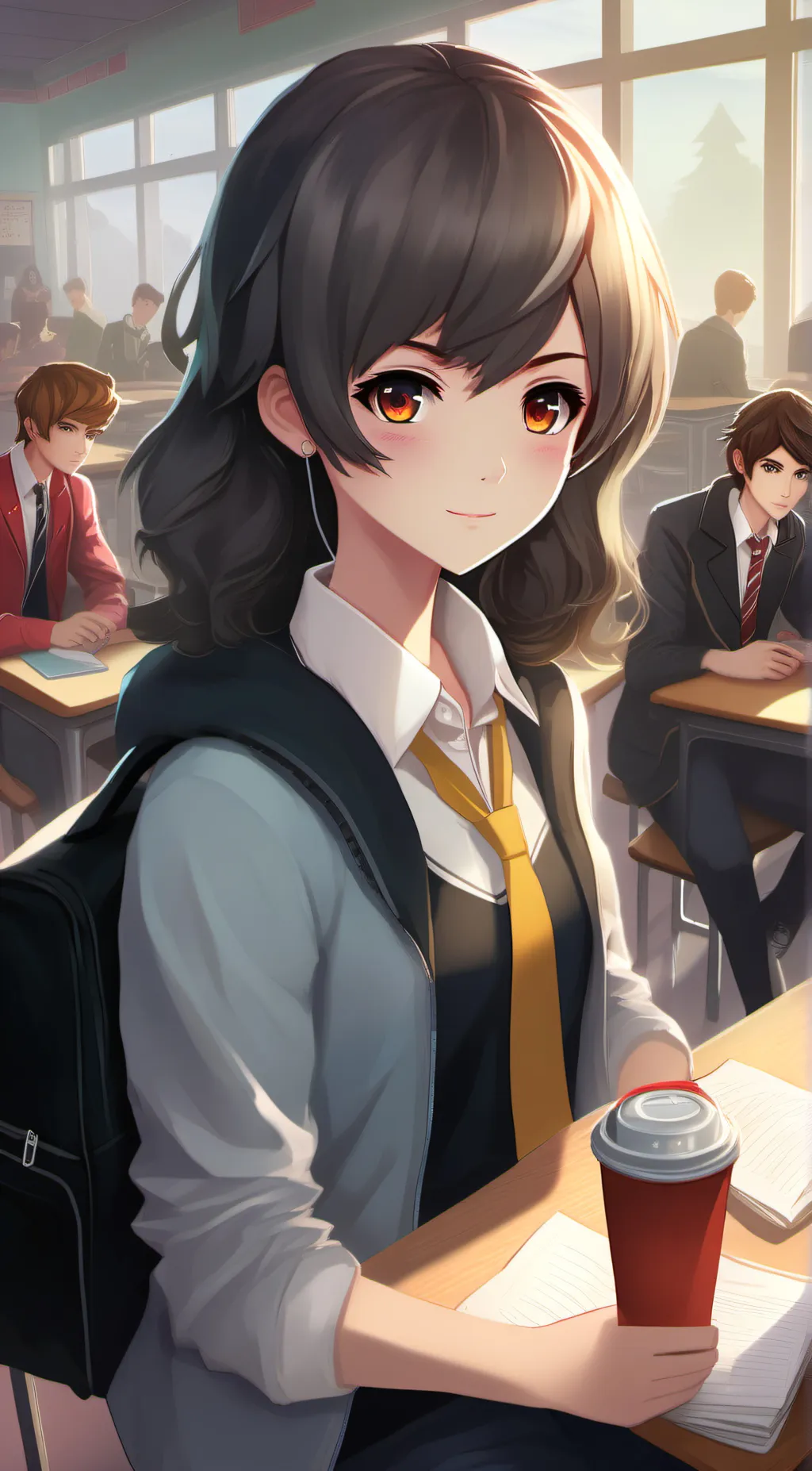 ai character: High school background