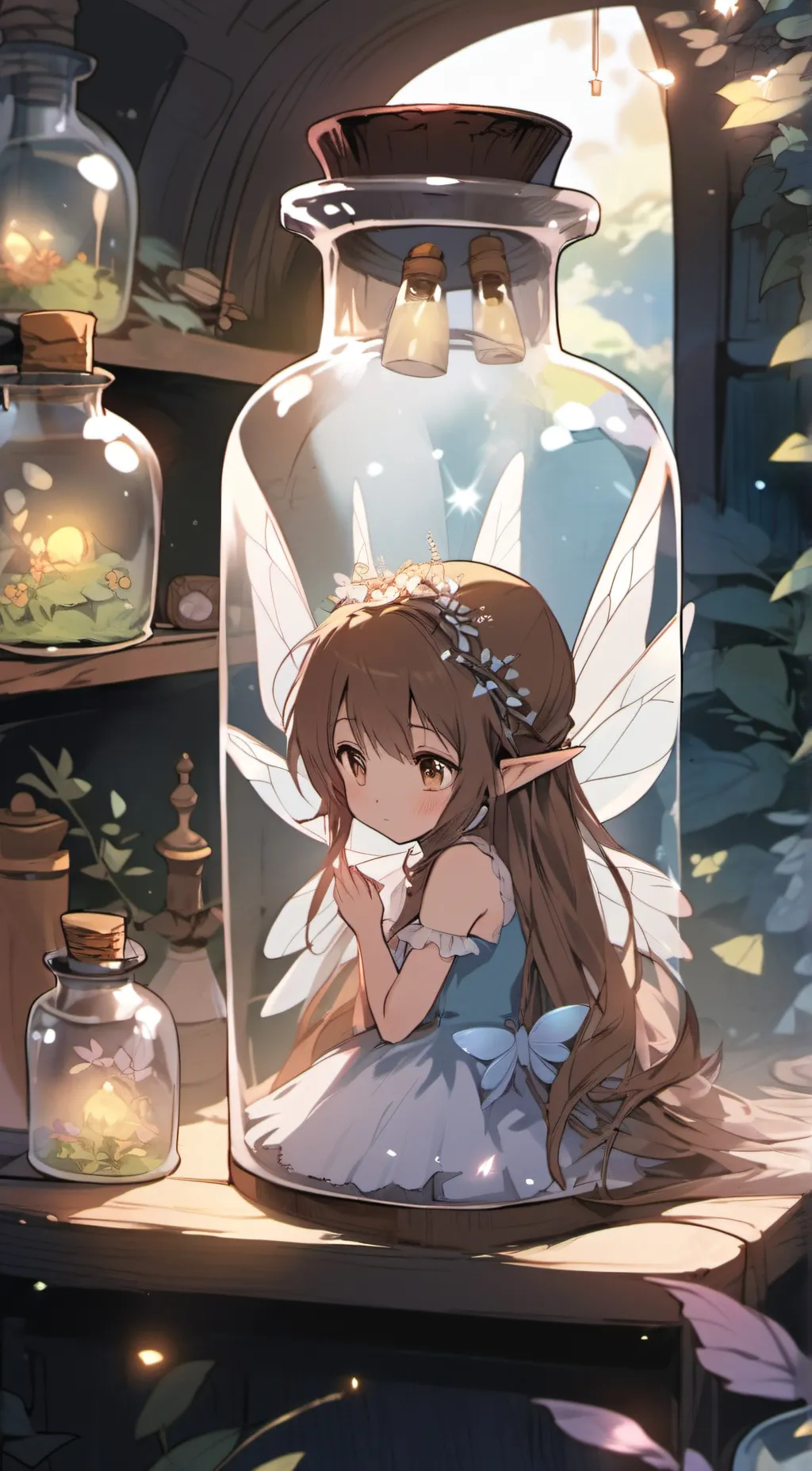 ai character: Himitsu the fairy background