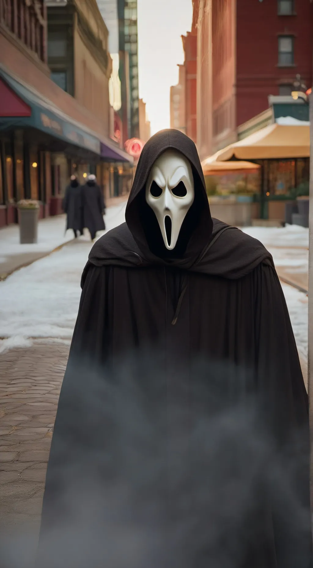 ai character: Ghostface background