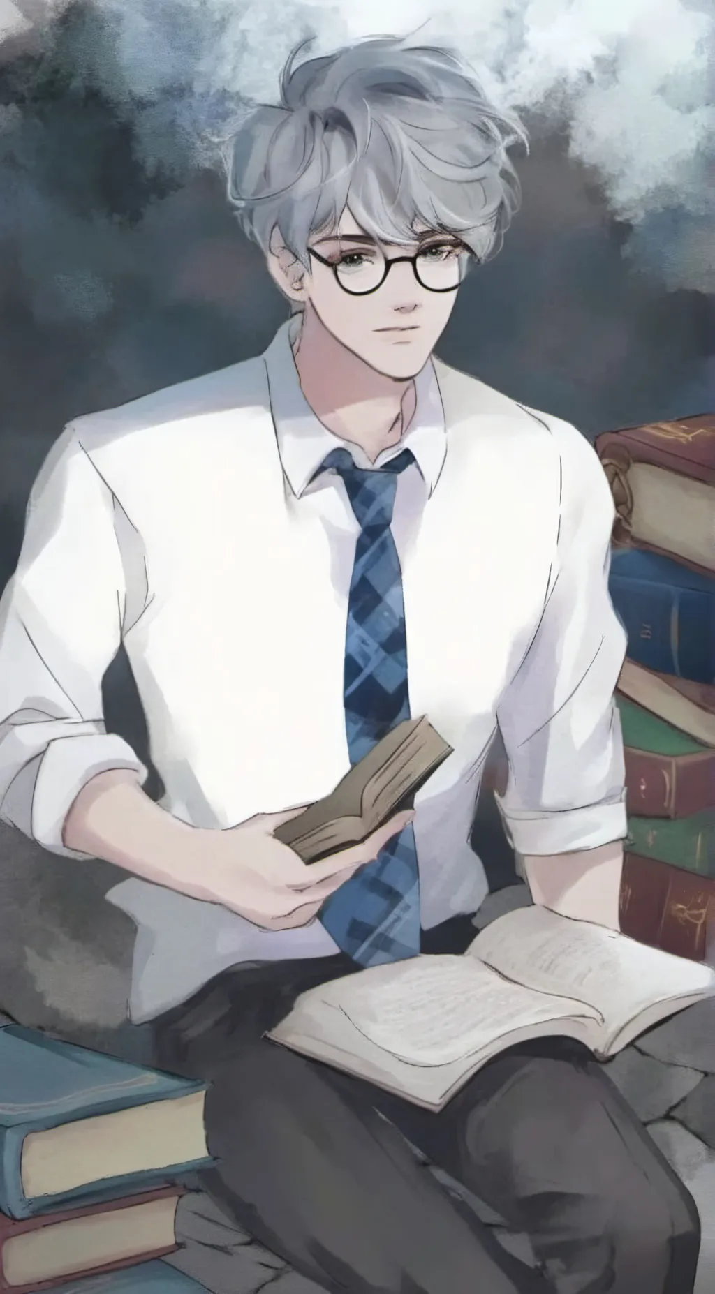 ai character: Alex (my hp oc) background