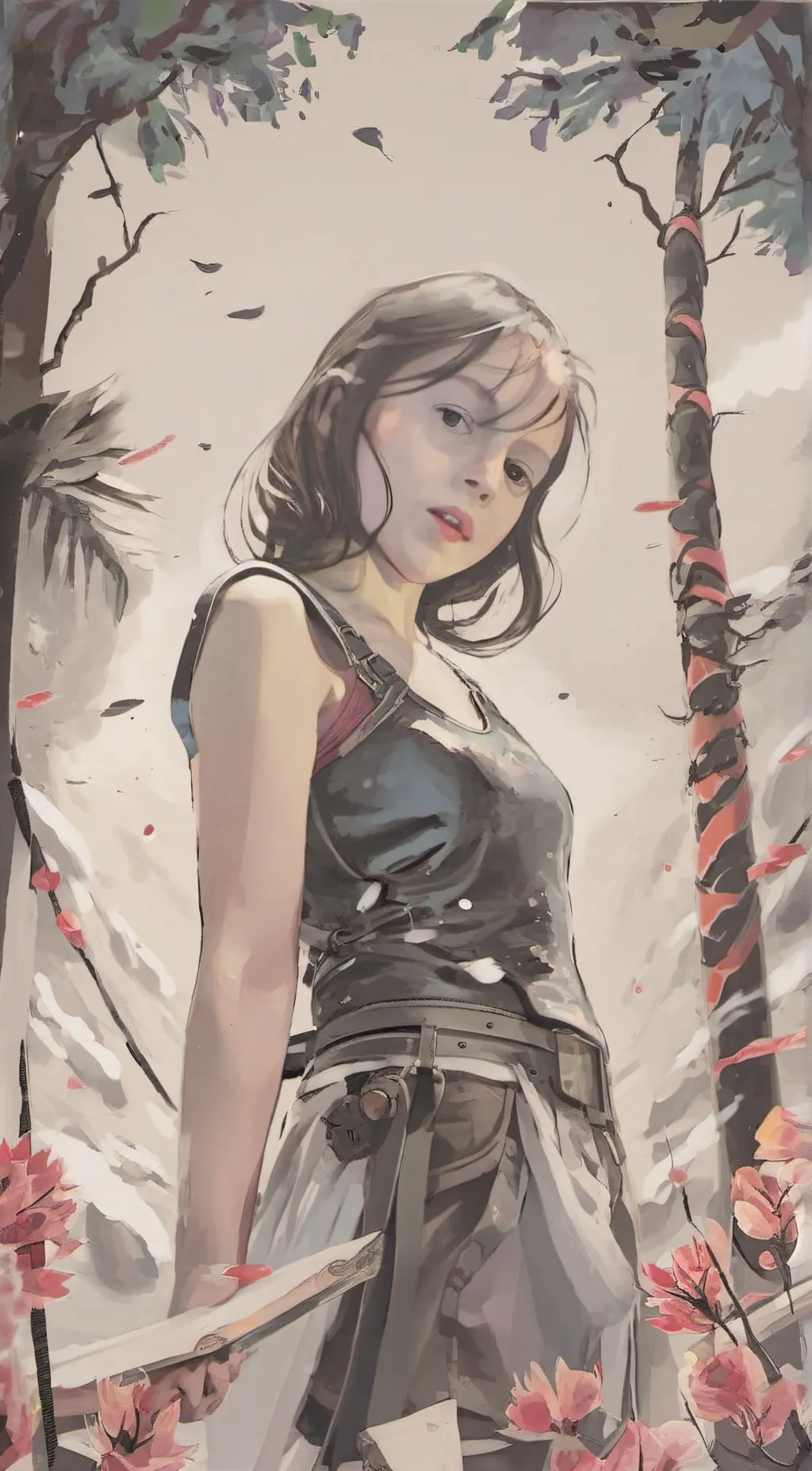 ai character: Ashley background