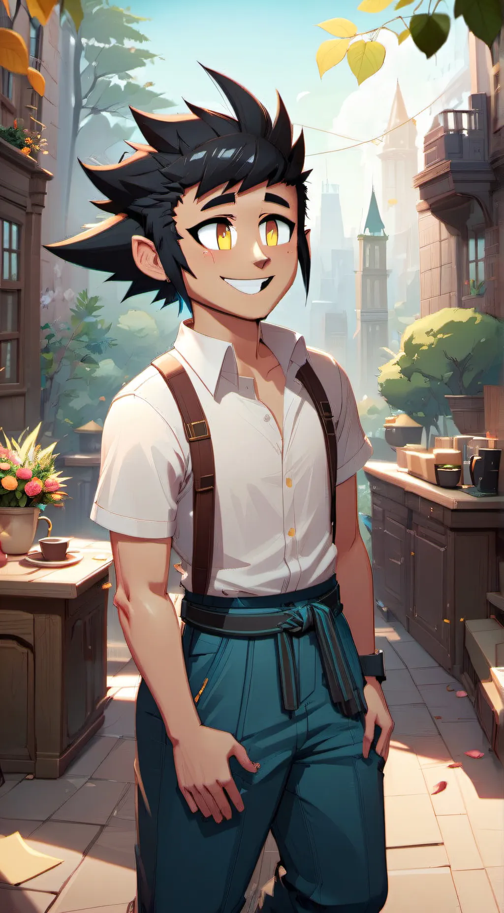 ai character: Mike!! tdi background