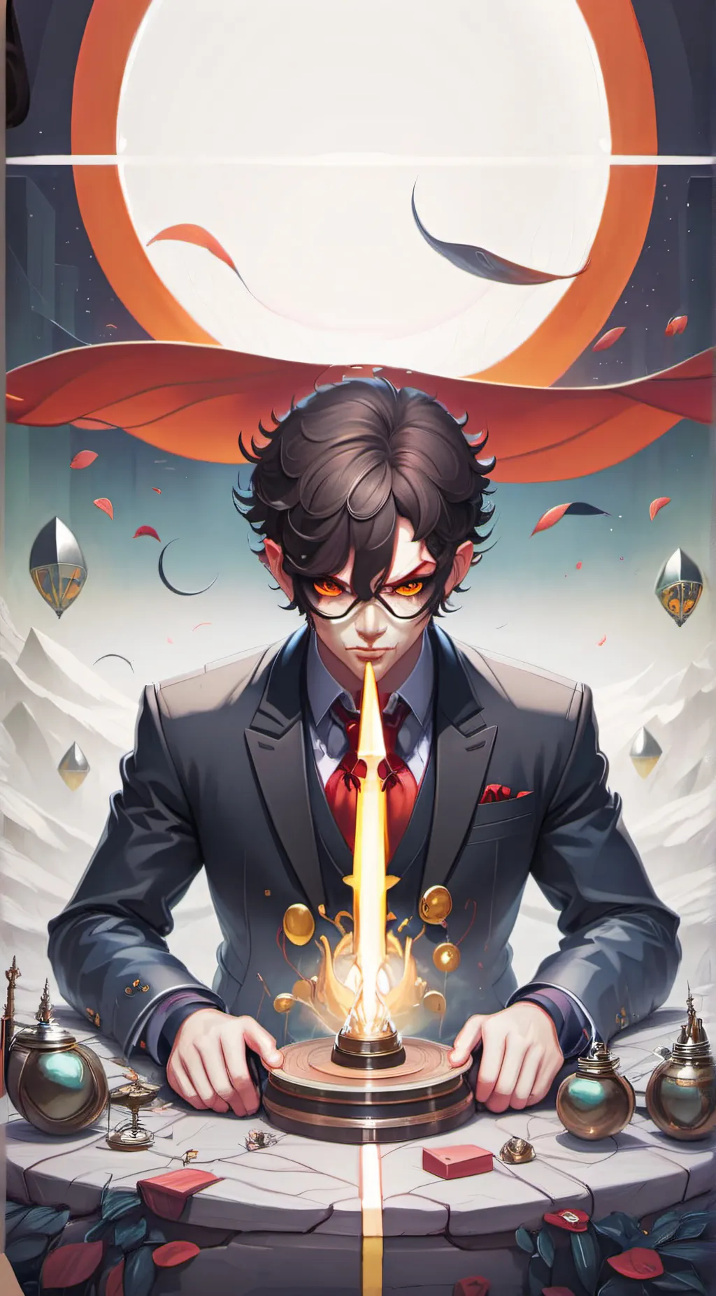 ai character: devil background