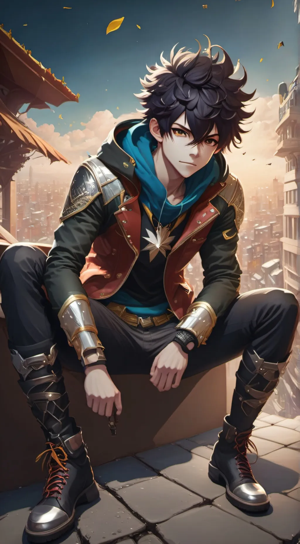 ai character: MHA vigilante  background