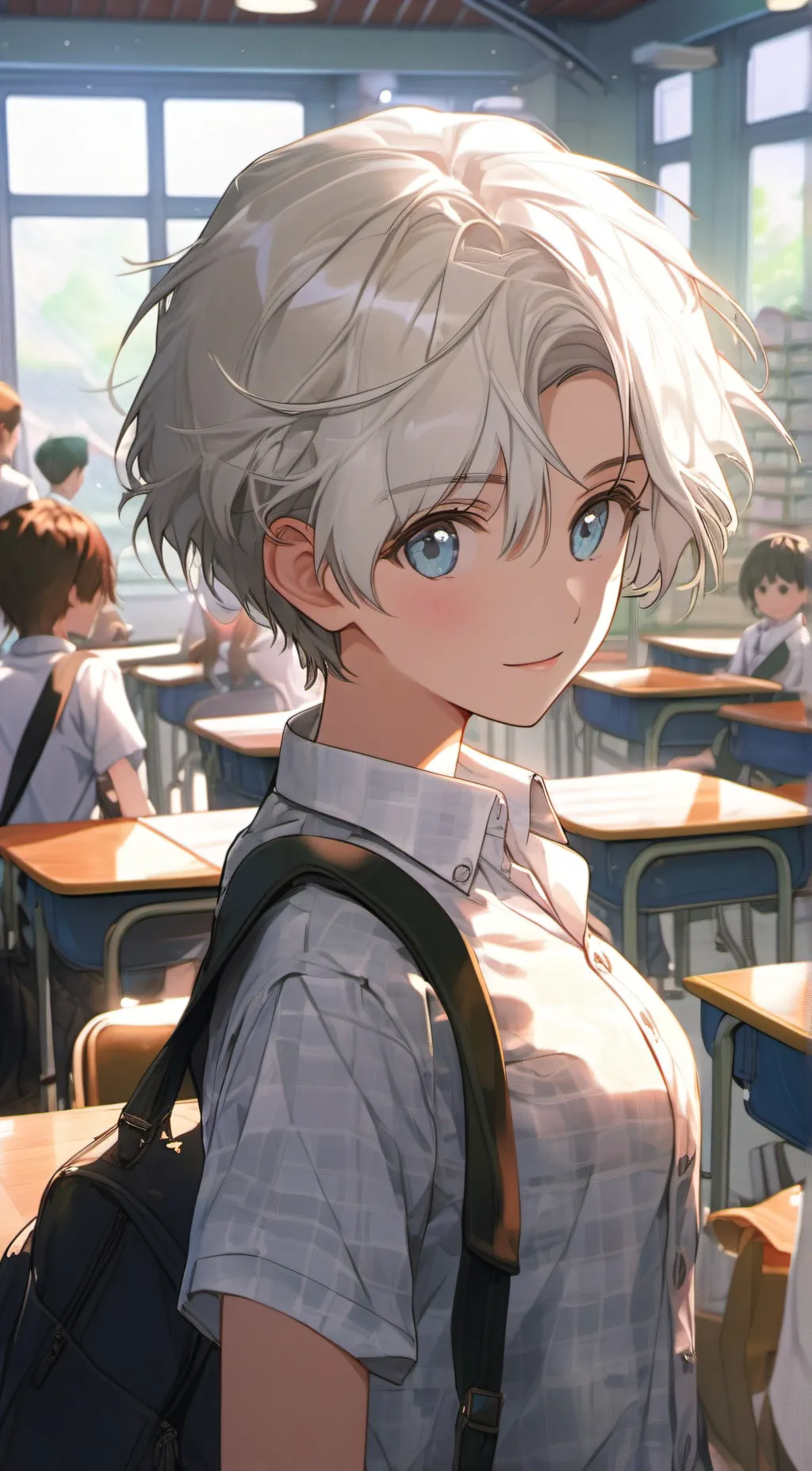 ai character: rose background