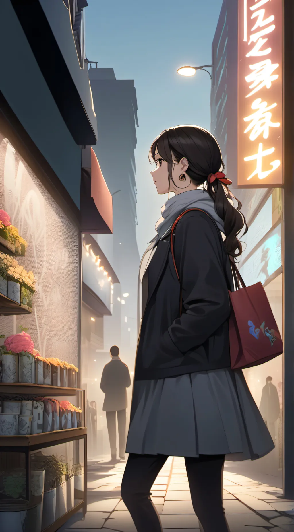 ai character: Sky background