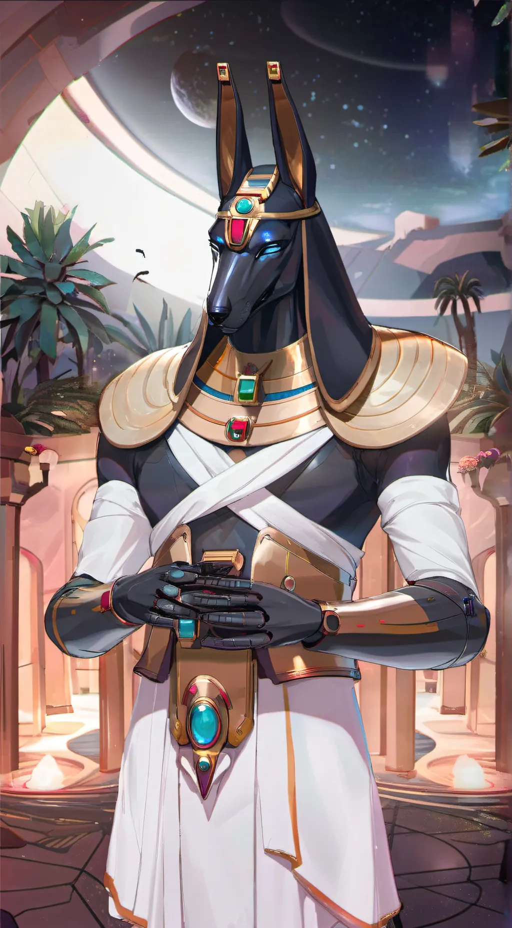 Talkie AI - Chat with The robot Anubis 