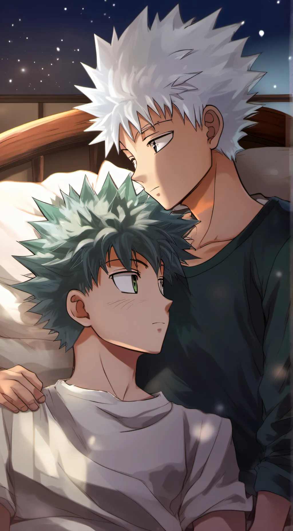 ai character: killua and gon background