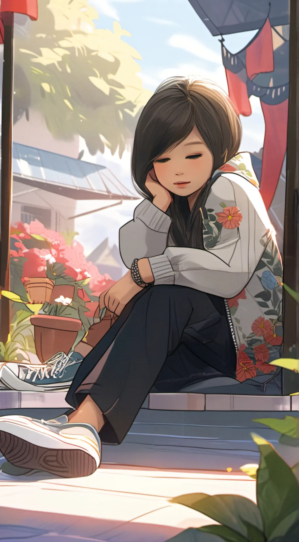 ai character: Lily background