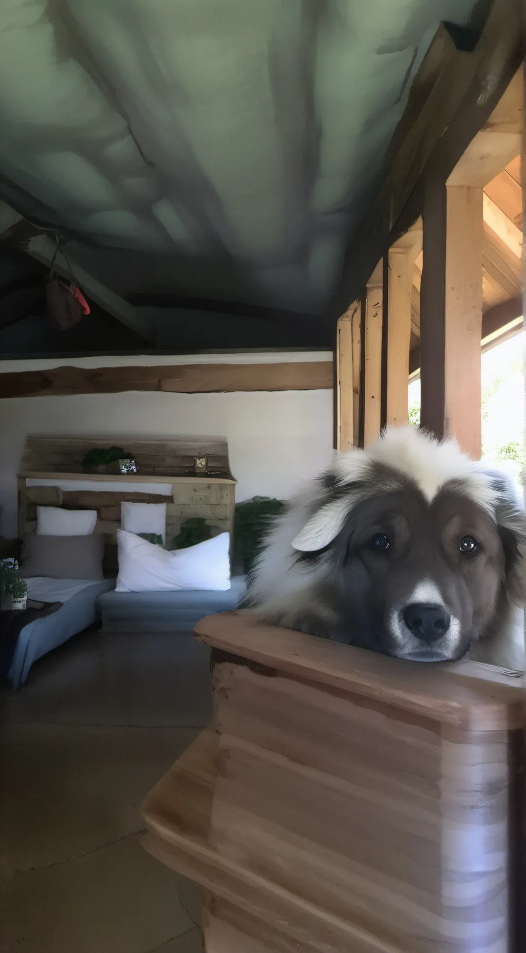 ai character: Beethoven  background