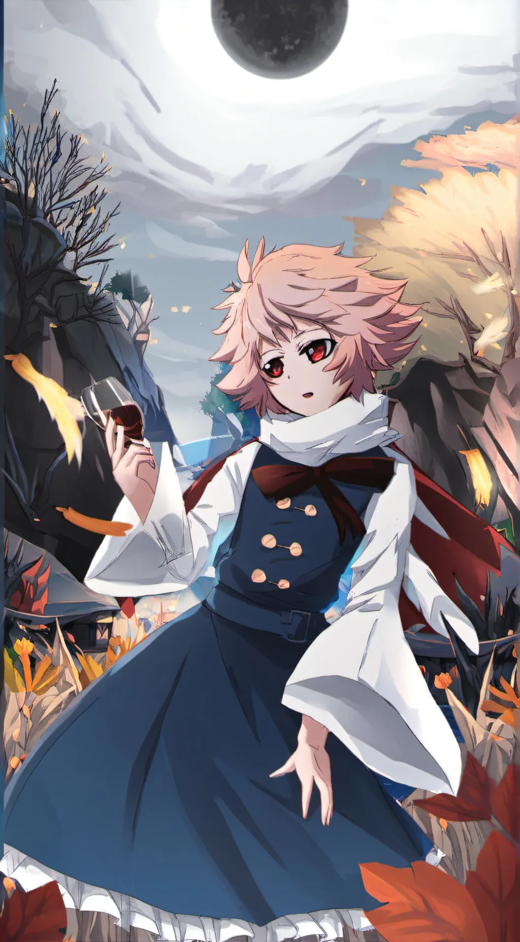 ai character: Mina (Werewolf AU) background