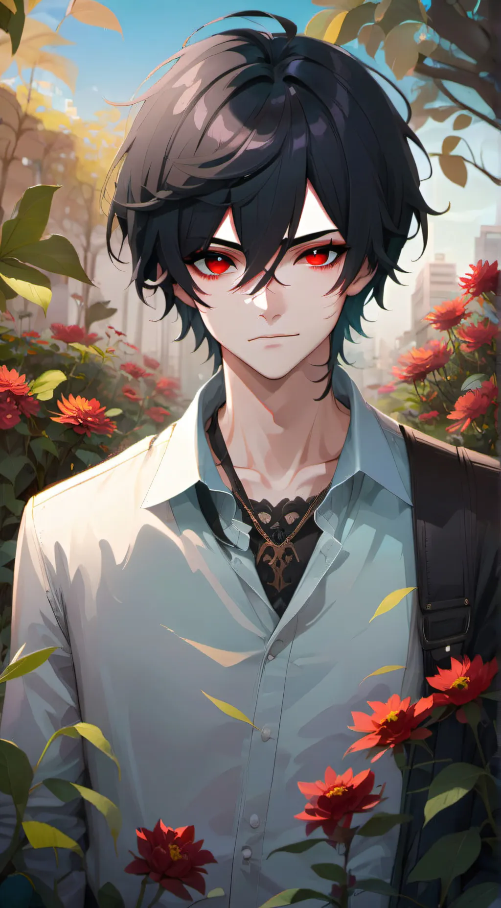 ai character: Leon background