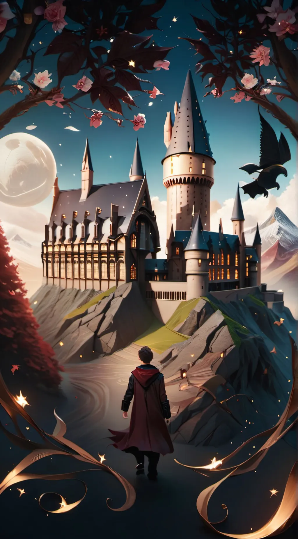 ai character: 🐍Hogwarts🐍 background