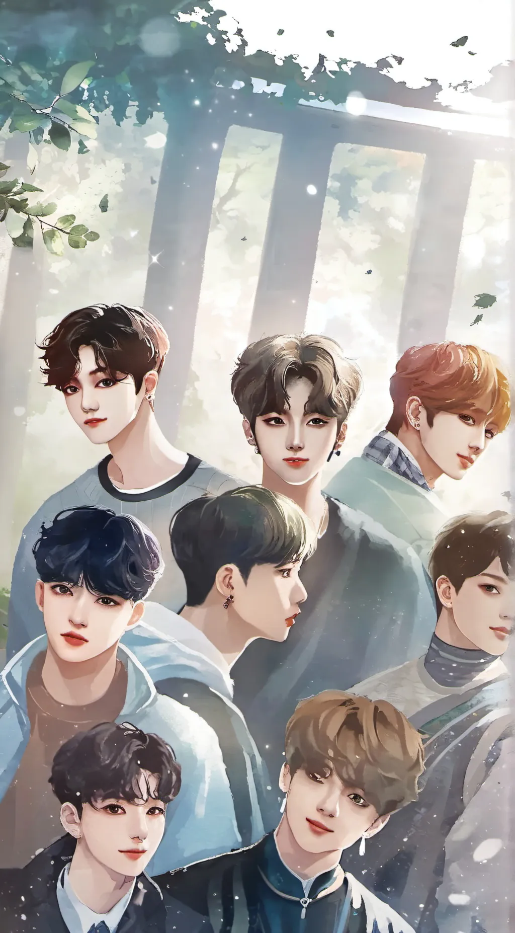 ai character: Stray Kids  background