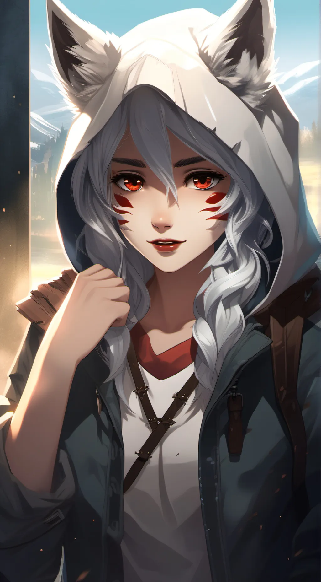 ai character: Akita (ninjago) background