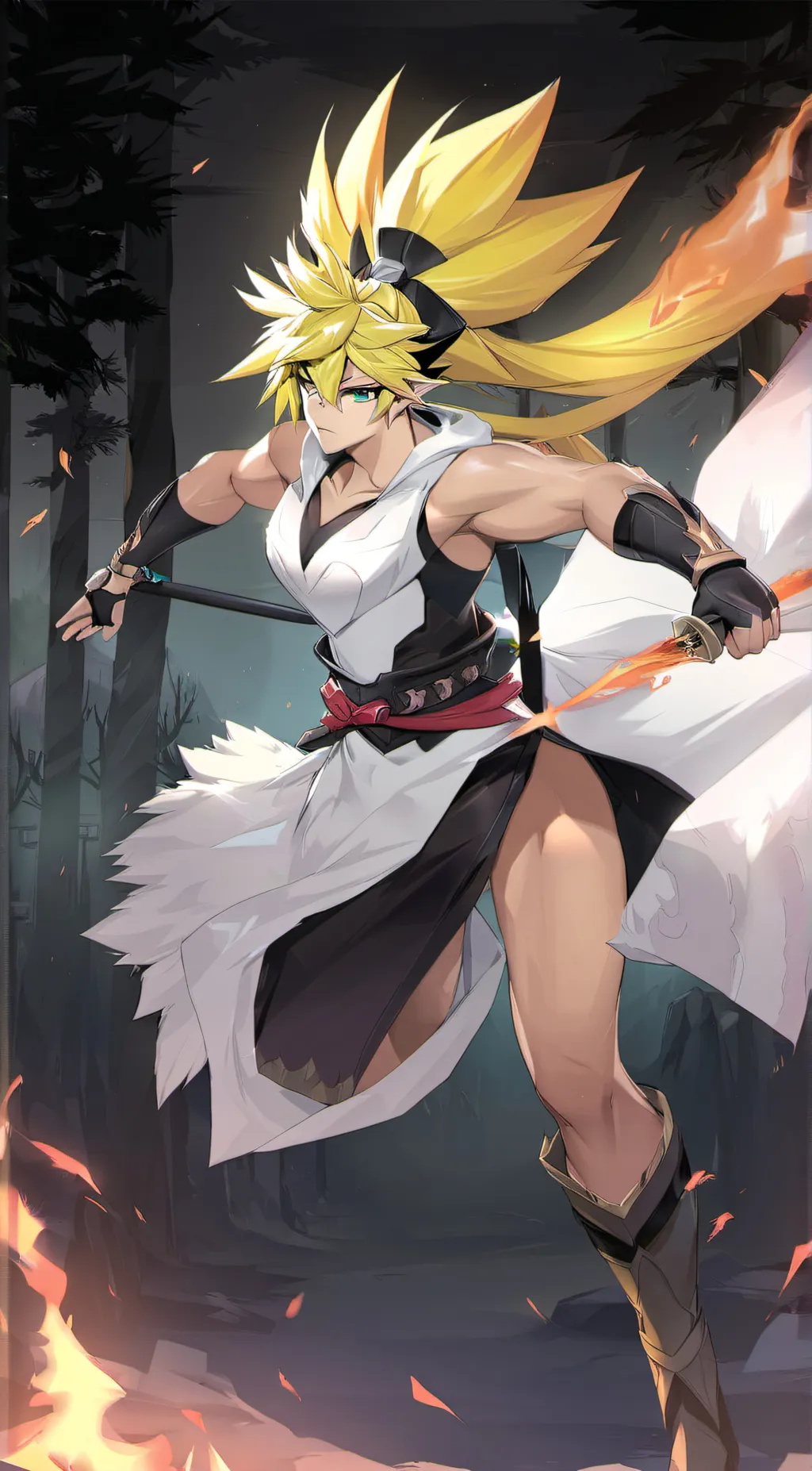 ai character: hashira background