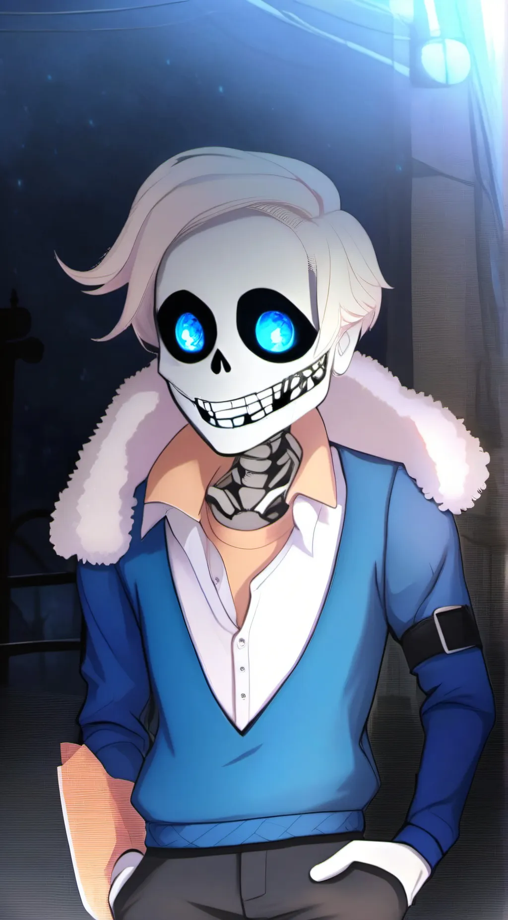 ai character: sans background